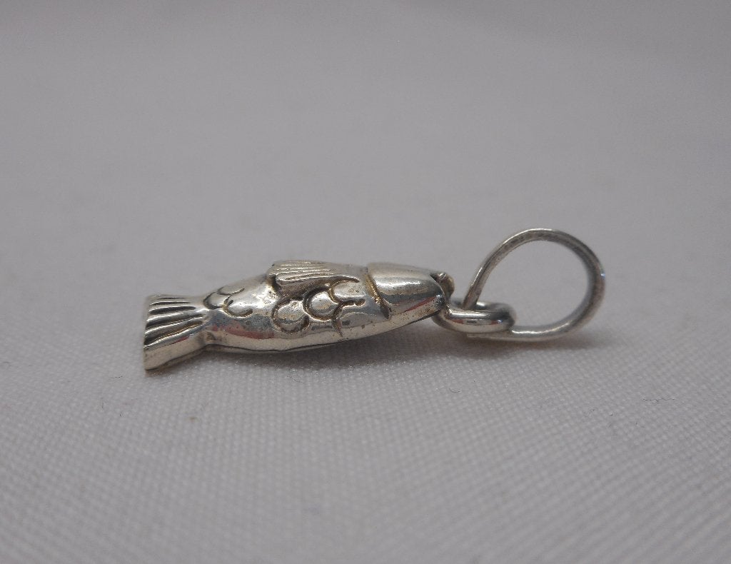 Zilveren hangertje vis nr.874, Verzenden, Zo goed als nieuw, Zilver, Dier