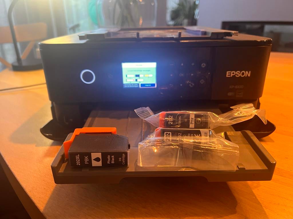 Epson XP-6100 All-in-One printer met nieuwe cartridges, Ophalen, Kleur printen, Gebruikt, All-in-one