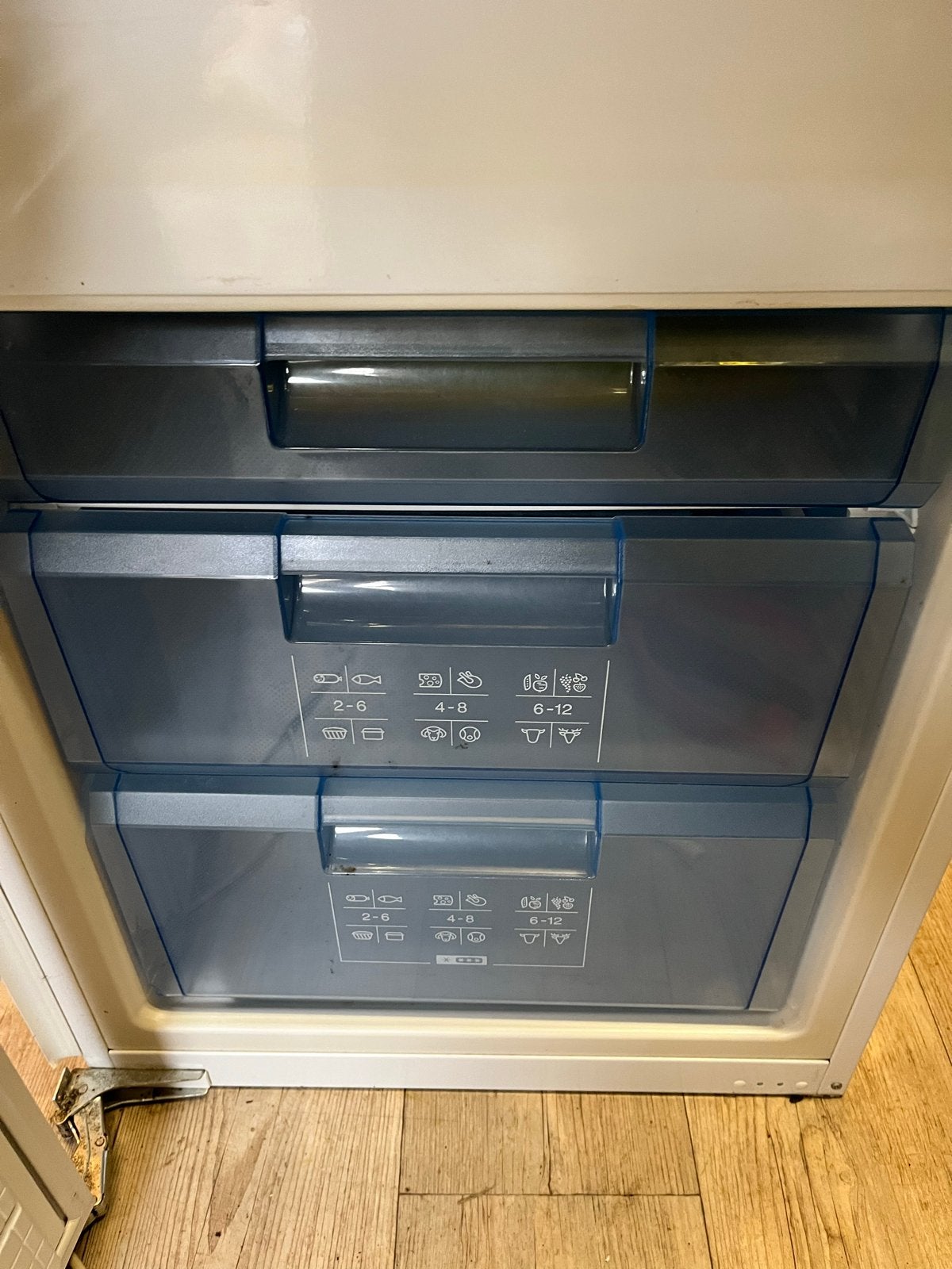 Bosch Koelkast met Vriezer, 150 tot 200 liter, Gebruikt, 60 cm of meer, Met aparte vriezer