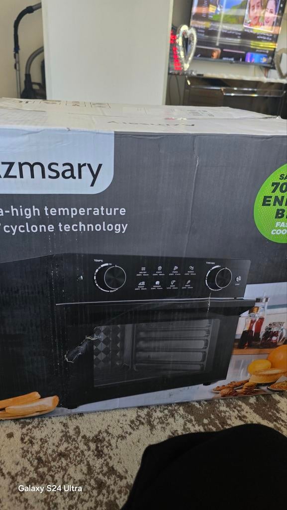 Azmsary 30L Oven tot 230C met 3 borden, Witgoed en Apparatuur, Ovens, Nieuw, Vrijstaand, Oven, Hete lucht, Ophalen of Verzenden