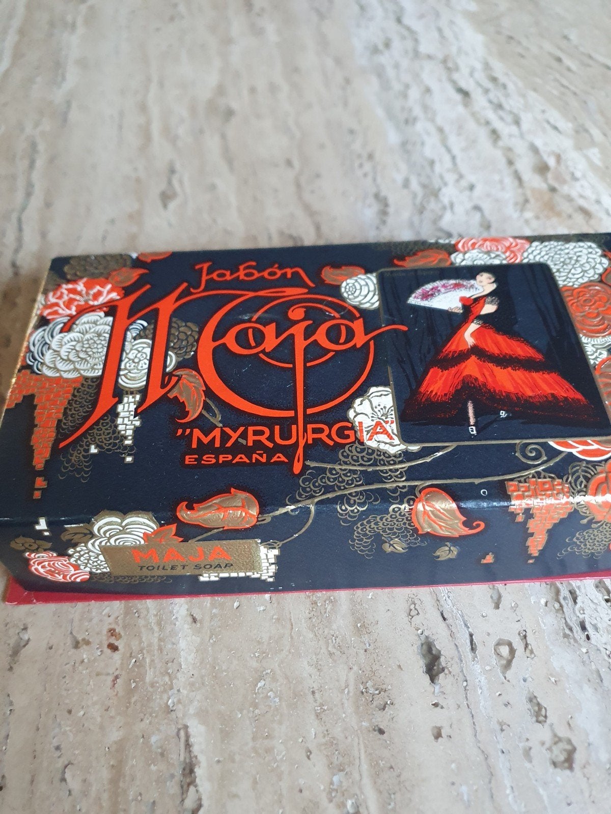 Vintage Maja Myrurgia Spanje Zeep Set - Ongebruikt, Sieraden, Tassen en Uiterlijk, Ophalen of Verzenden, Nieuw, Bad & Douche