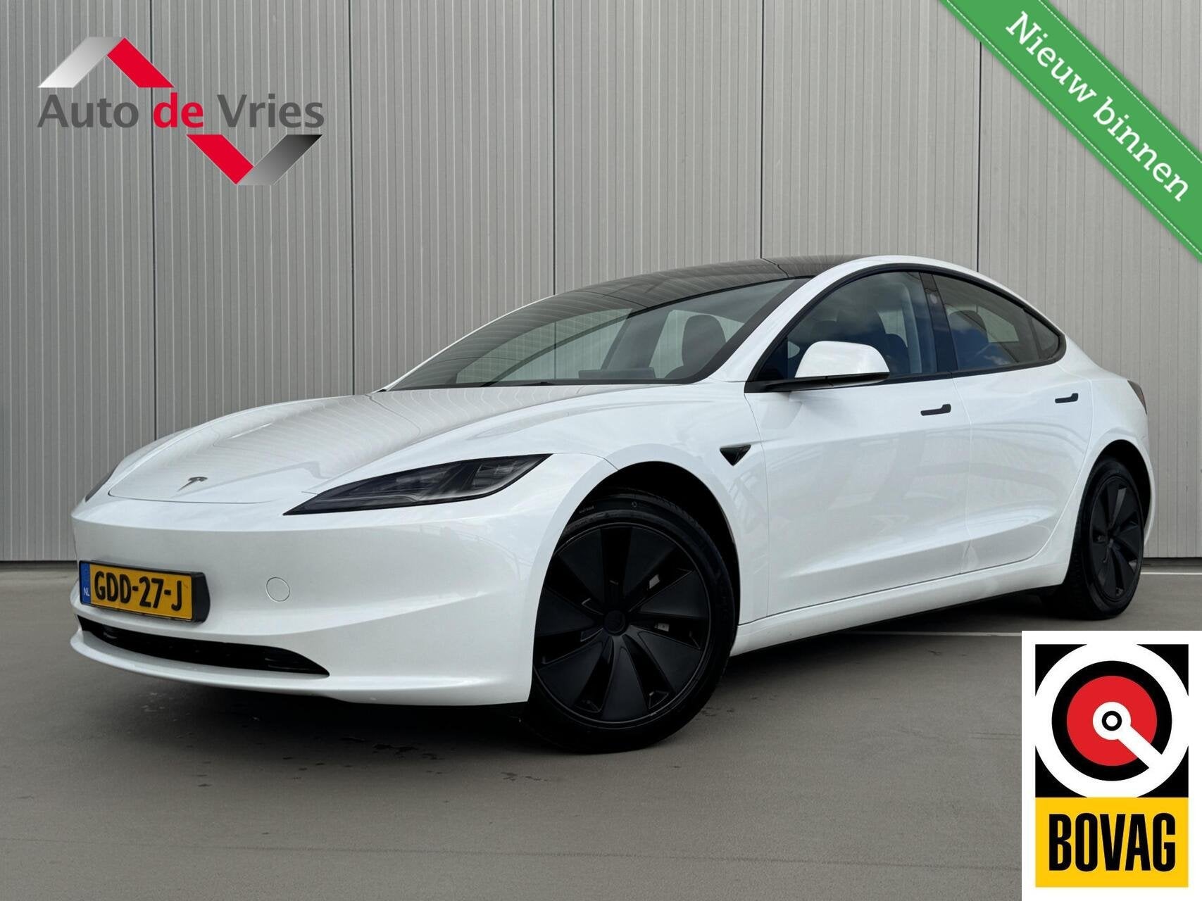 Tesla Model 3 RWD 60 kWh Premium|Highland|NL-Auto, Auto's, Automaat, Achterwielaandrijving, Gebruikt, Zwart