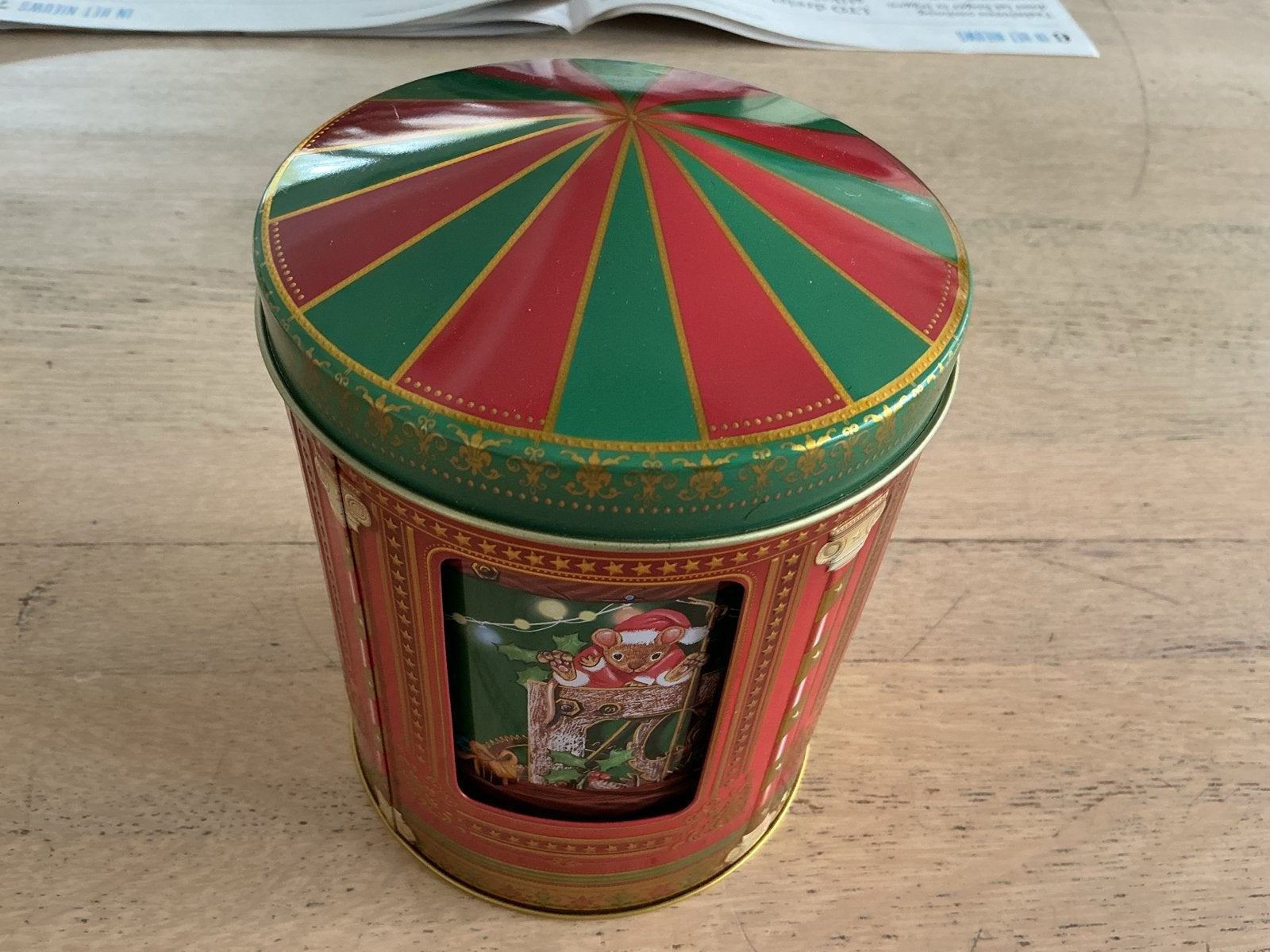Kerstcarrousel muziekdoos, kerstmuizen.MediMuc speeldoos, Ophalen of Verzenden, Nieuw