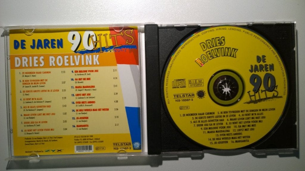 Dries Roelvink - De Jaren 90 Hits, Ophalen of Verzenden, Zo goed als nieuw, Pop, Album