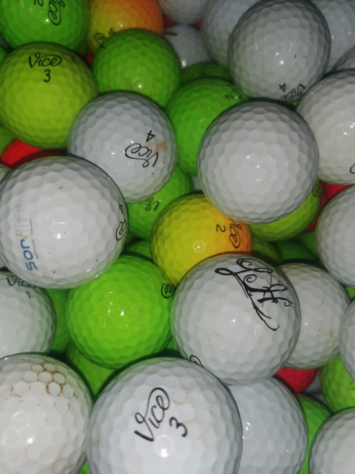 vice pro golfballen 50 stuks, Ophalen of Verzenden, Bal(len)