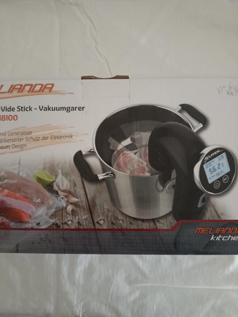Meliana Sous Vide Stick - Vacuümgaren voor Perfecte Resultat, Minder dan 1 liter, Ophalen of Verzenden, Nieuw, 1 snelheid