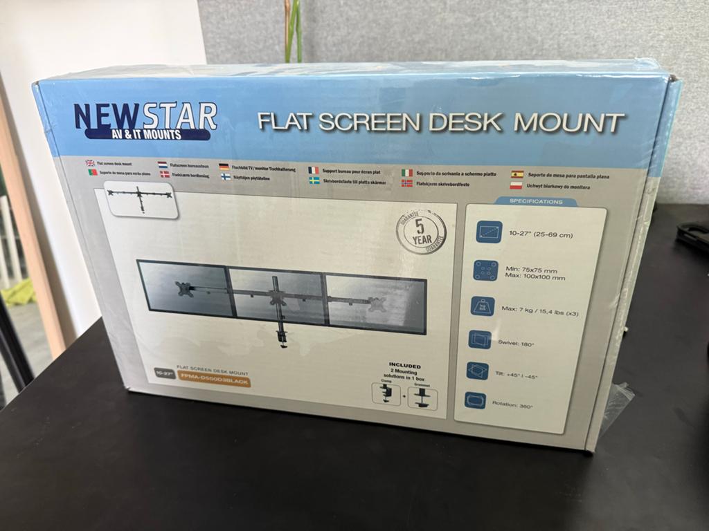 Monitorarm voor 3 schermen, Computers en Software, Monitoren, Ophalen, Nieuw, Overige typen, Onbekend