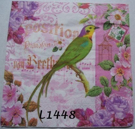 Servetten decoupage/bullet journal * Vogel L1448, Verzenden, Nieuw