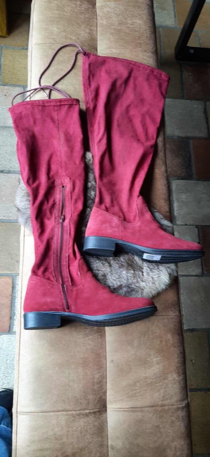 Dames laarzen maat 42, Hoge laarzen, Nieuw, Ophalen of Verzenden, Rood