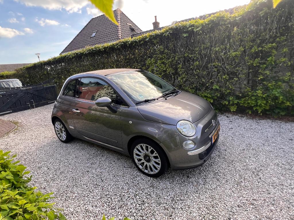 Zeer mooie Fiat 500 C 0.9 TwinAir Lounge Cabrio, 31 €/maand, Cabriolet, Origineel Nederlands, Handgeschakeld