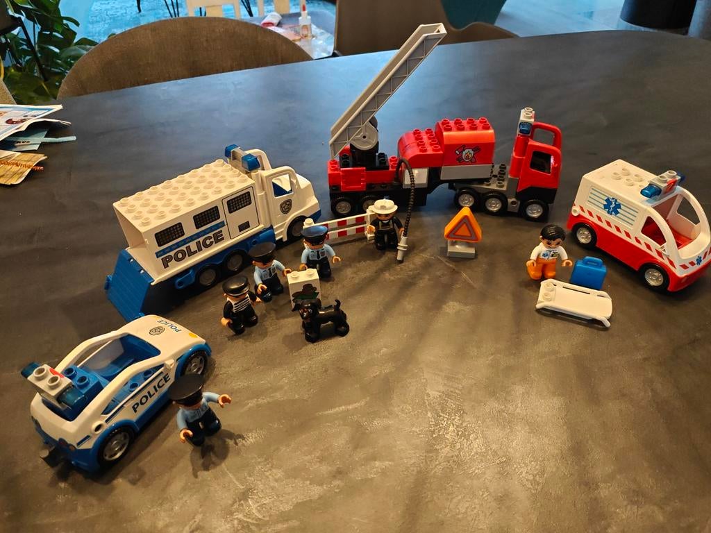 Duplo hulpverlening set 4977, 5680,4963 en 4979, Ophalen, Gebruikt, Duplo