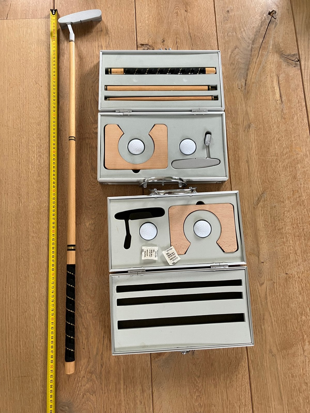 Draagbare Golf Putter Set in Koffer - Indoor/Outdoor, Ophalen of Verzenden, Gebruikt, Set, Overige merken