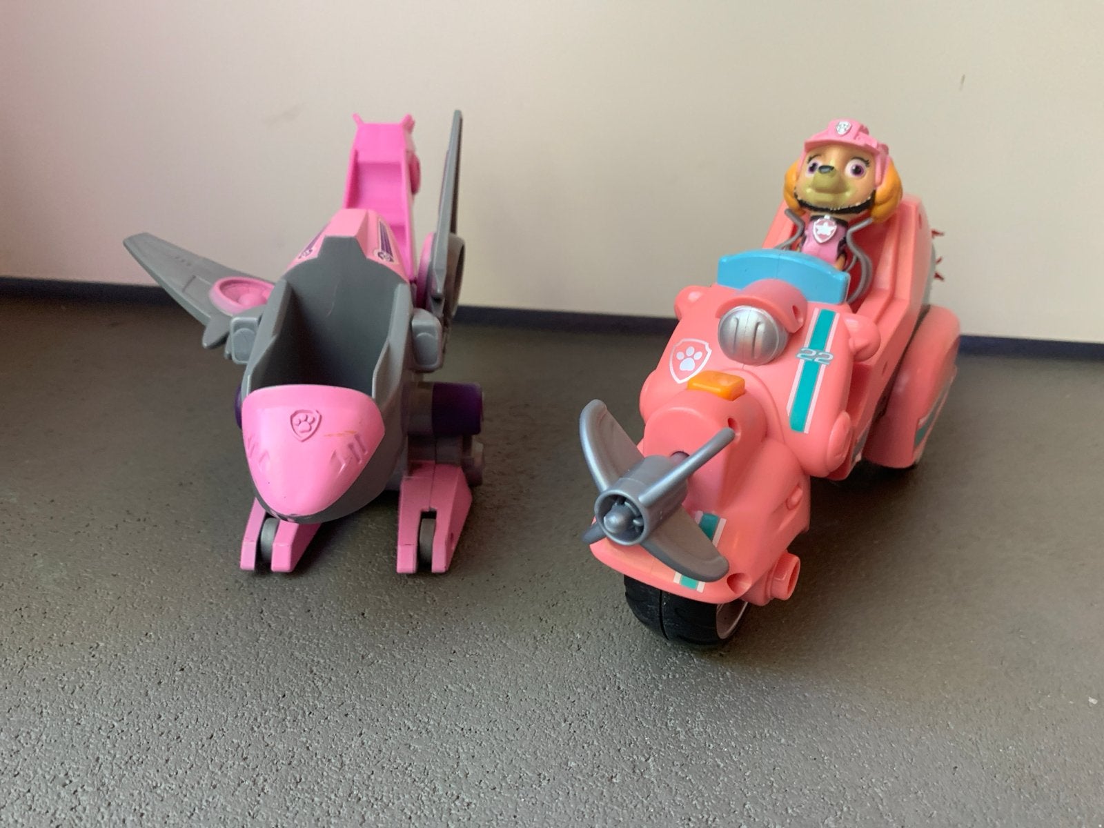 Paw Patrol Skye voertuigen set, Ophalen of Verzenden, Gebruikt