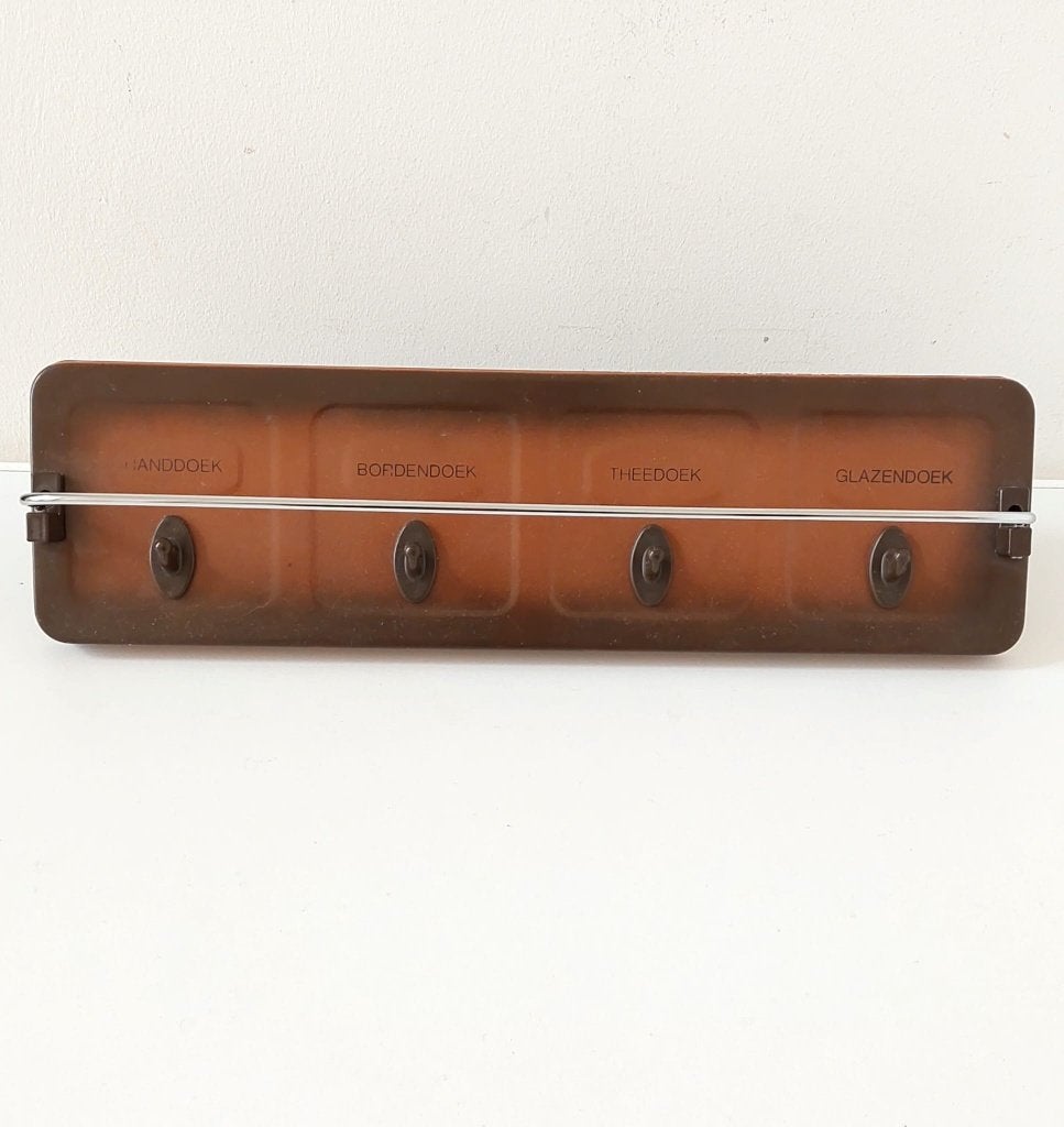 Vintage Brabantia handdoekenrek / handdoeken rek  bruin, Eu, Eu, Ophalen of Verzenden, Metaal