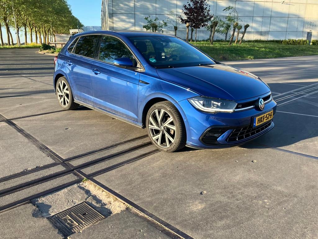 Volkswagen Polo r line 1.0 TSI full Dsg IQ virtuele stlverw, Euro 6, Blauw, 19 km/l, 3 cilinders