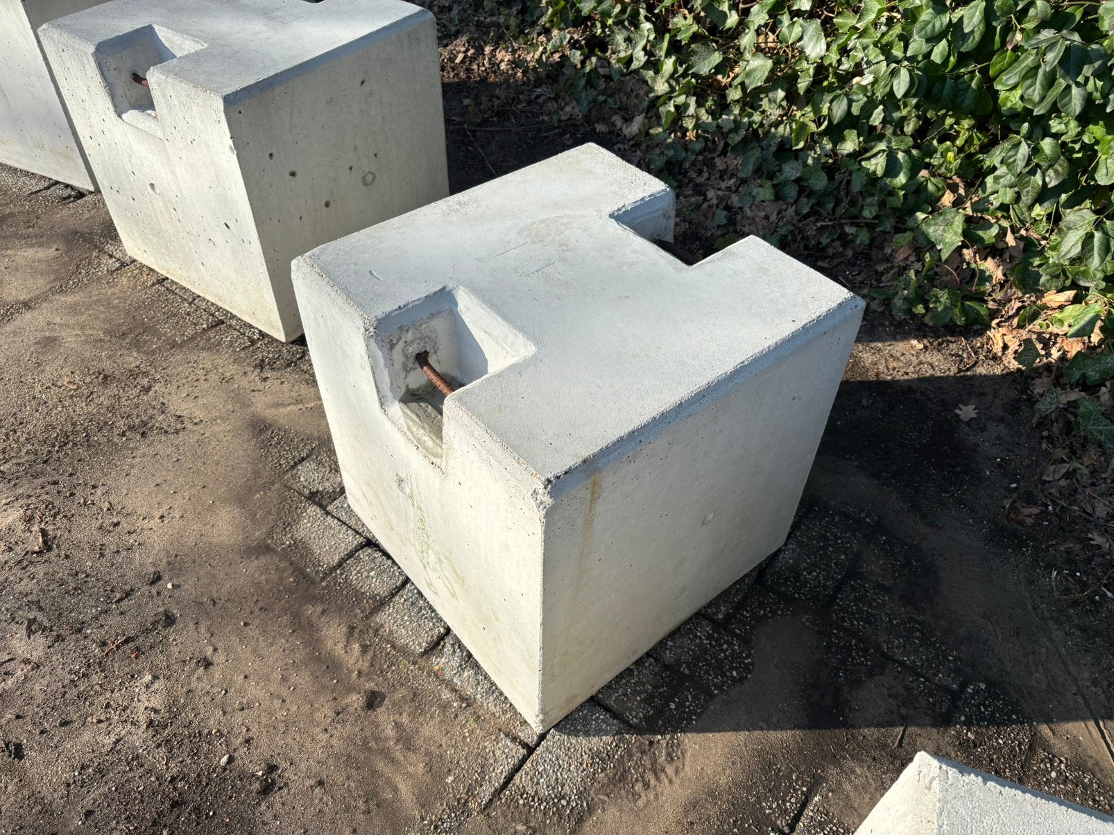 Betonnen ballastblokken 50x50x50cm - 2 st. Verankeren tent, Ophalen, 25 tot 50 cm, Blok, 25 cm of meer