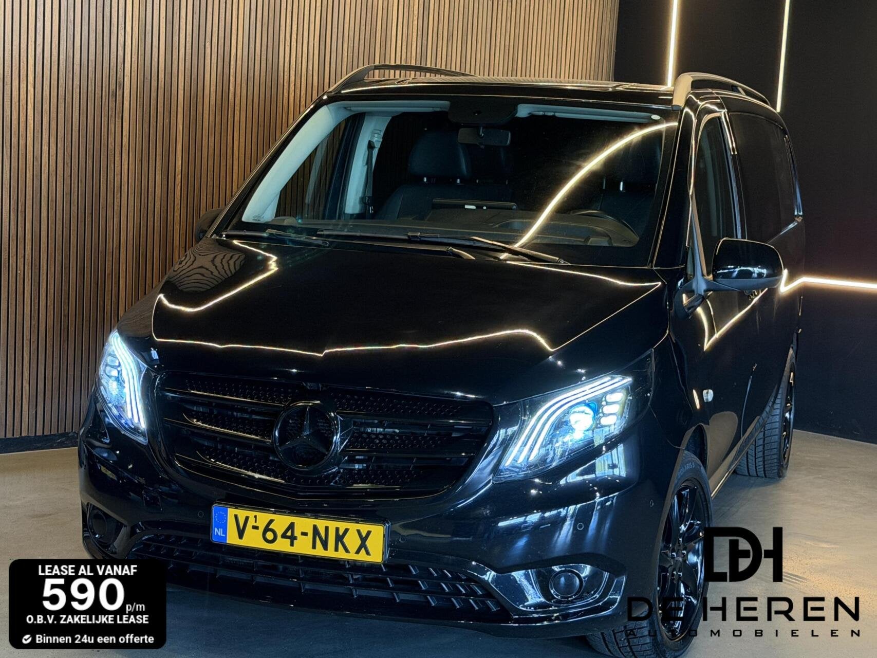 Mercedes-Benz Vito Bestel 119 CDI Lang DC Comfort 5p camera, Automaat, Gebruikt, Euro 6, Zwart