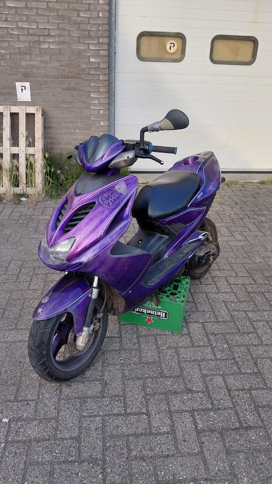 Yamaha aerox 70cc 2t KENTEKEN AFGEMELD!, Ophalen, Tweetakt, Aerox