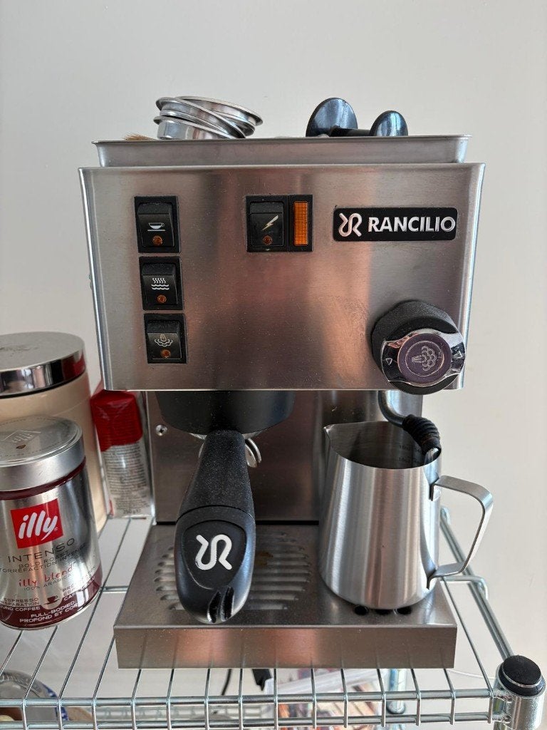 Rancilio Silvia V2 of V3, Witgoed en Apparatuur, Koffiezetapparaten, Ophalen, Gebruikt, Koffiemachine, Gemalen koffie