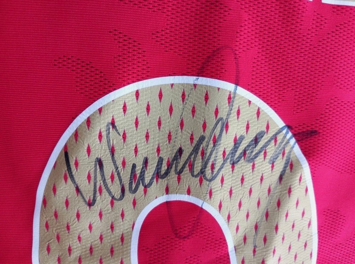 Gesigneerd Engeland Rooney #9 voetbalshirt - Maat S, Maat S, Ophalen of Verzenden, Zo goed als nieuw, Shirt