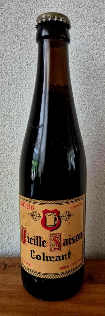 Oude fles bier VIEILLE SAISON COLMANT Hoegaarden België, Verzamelen, Biermerken, Ophalen of Verzenden, Zo goed als nieuw, Flesje(s)
