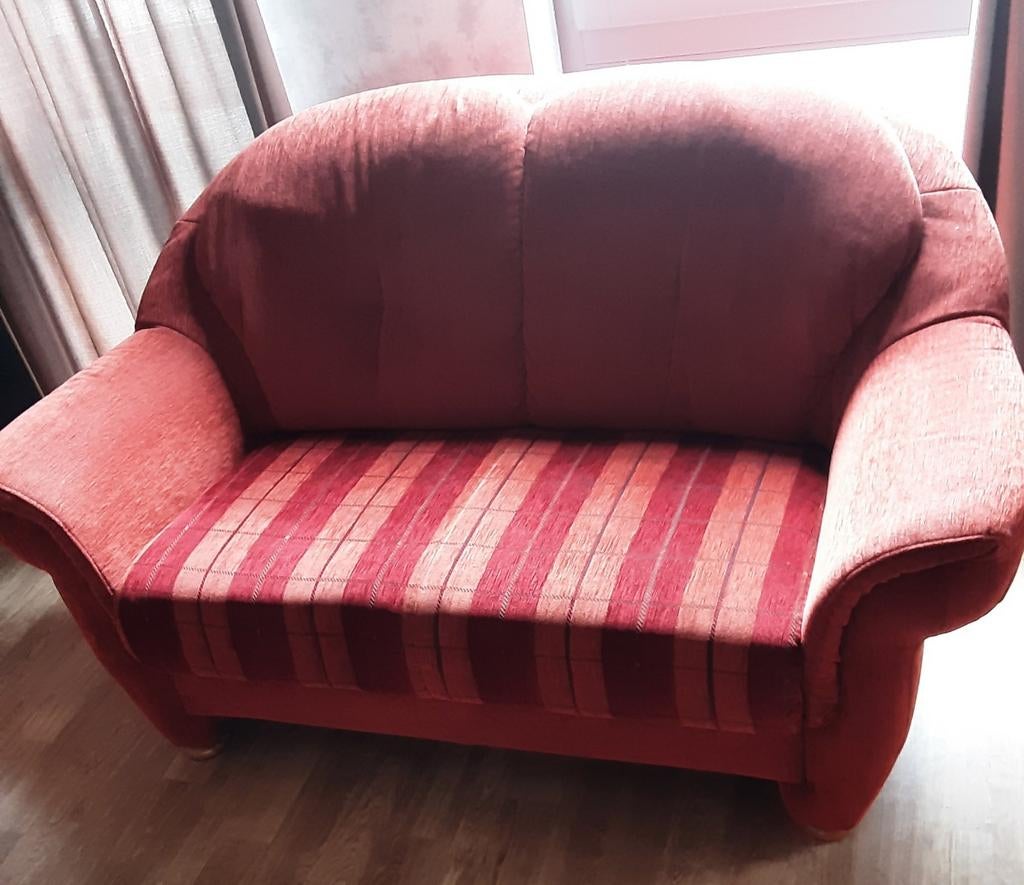 Gratis: Comfortabel bankstel (3-zits, 2-zits en fauteuil), Ophalen, Gebruikt, Minder dan 75 cm, 150 tot 200 cm
