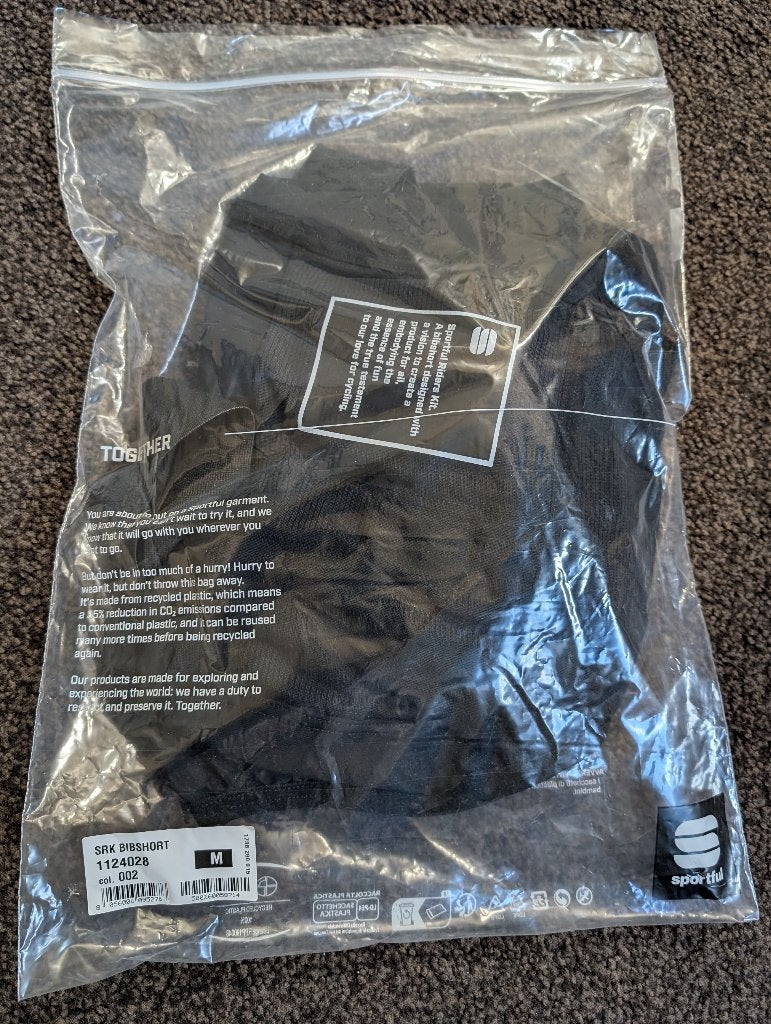 Sportful SRK Bibshort Fietsbroek Maat M, Sportful, Ophalen of Verzenden, Zo goed als nieuw, Bovenkleding