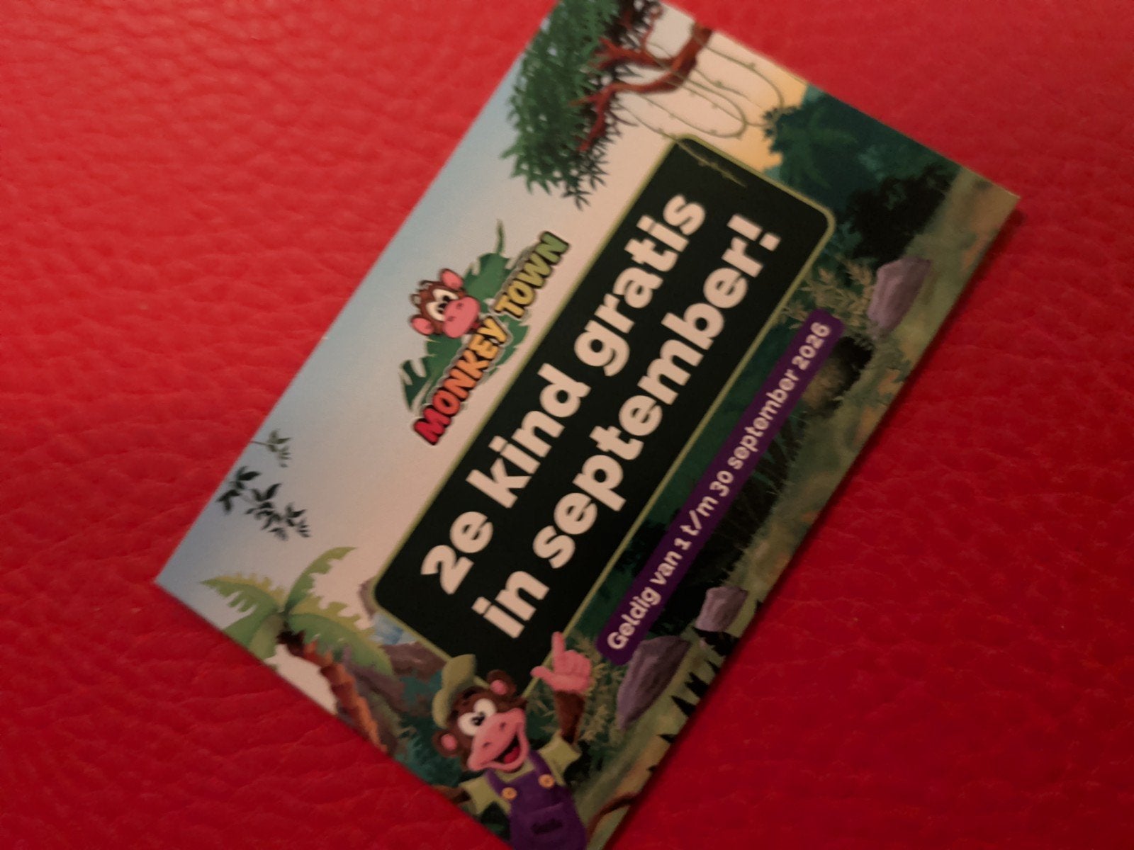 Monkey Town kaart, Tickets en Kaartjes, Twee personen, Ticket of Toegangskaart