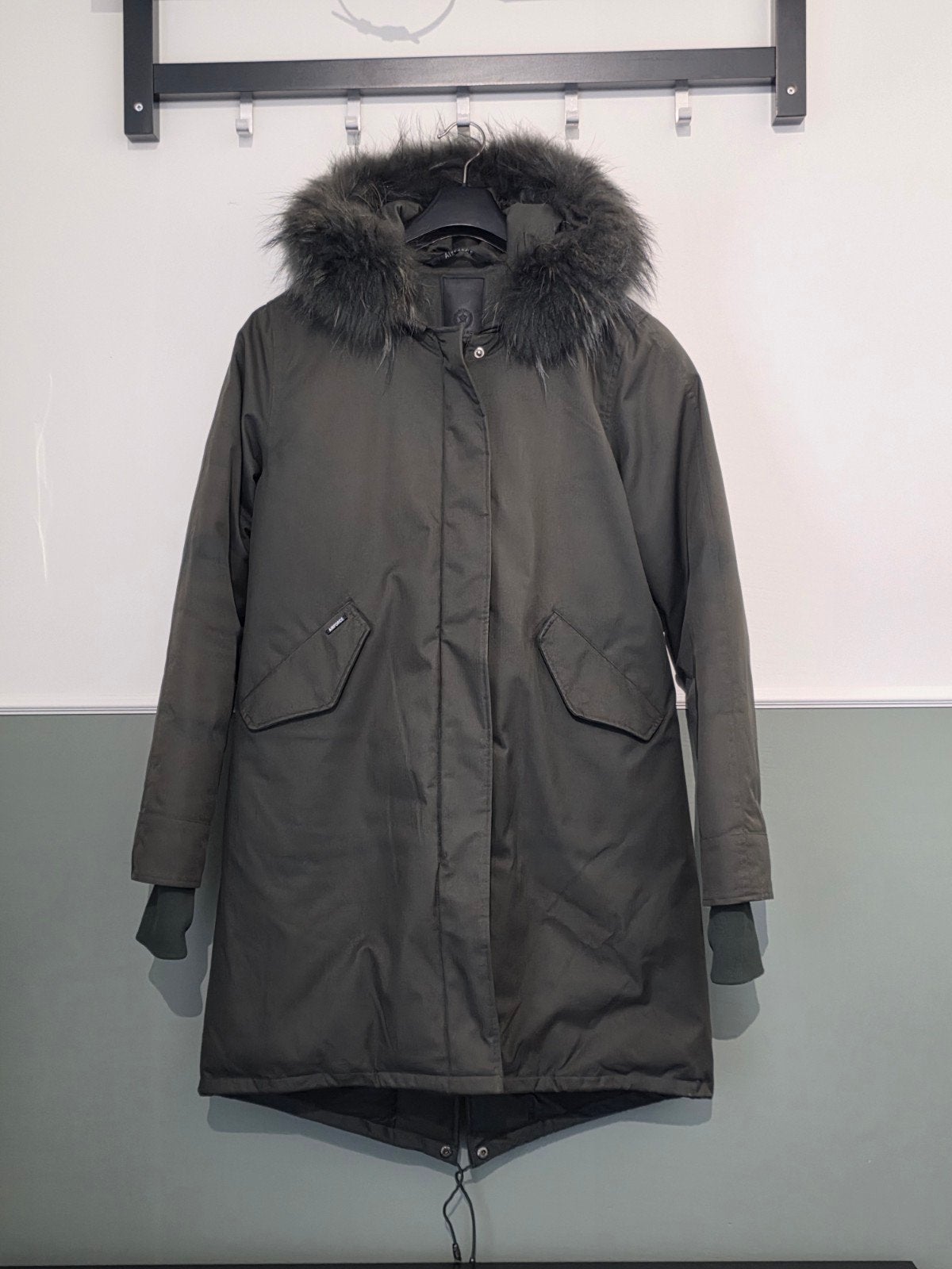 Dames Airforce Air Force winterjas Fishtail Parka maat XL, Airforce, Maat 46/48 (XL) of groter, Ophalen of Verzenden, Zo goed als nieuw