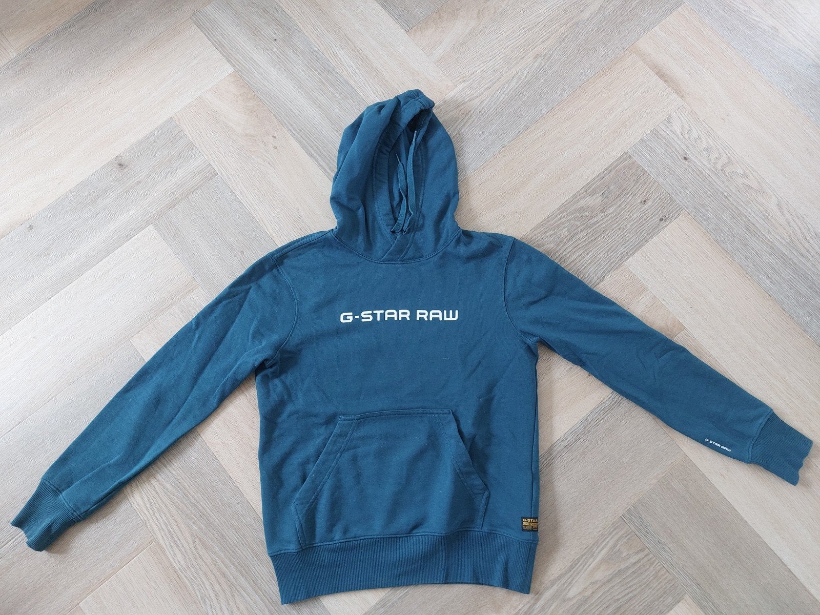 G-Star RAW Hoodie - Groen/Blauw - Maat XS, Ophalen of Verzenden