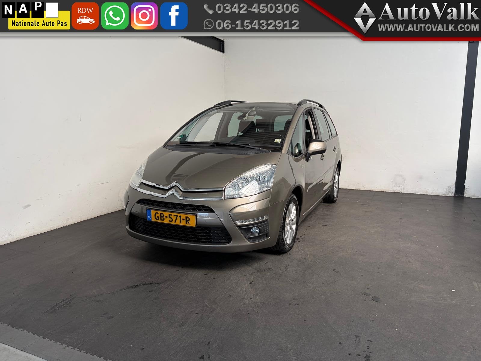 Citroën Grand C4 Picasso 1.6 HDi Tendance 7p. Trekhaak!, Auto's, Citroën, Voorwielaandrijving, Euro 5, Gebruikt, 4 cilinders