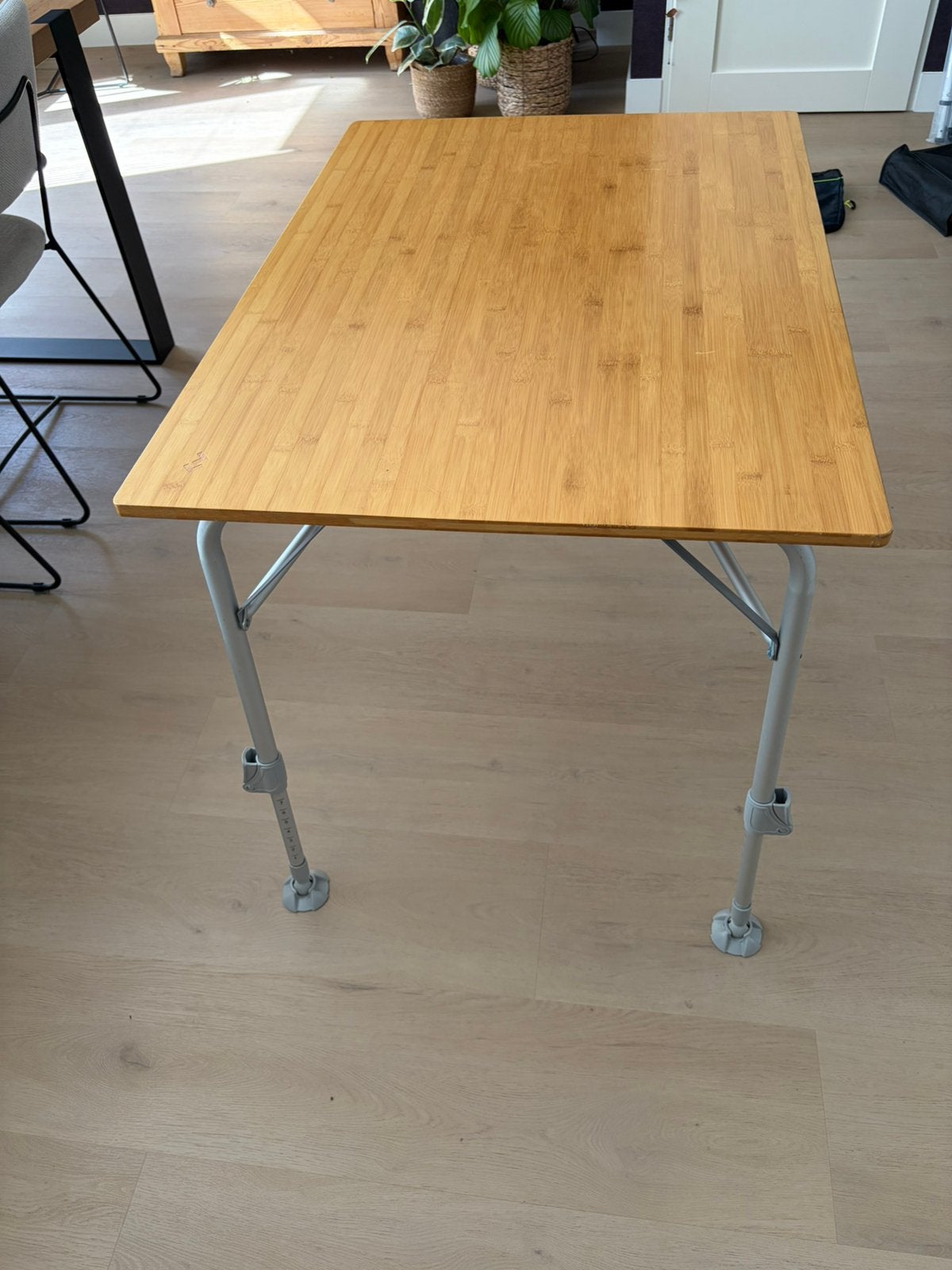 Bamboe campingtafel 100 x 70, Ophalen, Zo goed als nieuw, Campingtafel