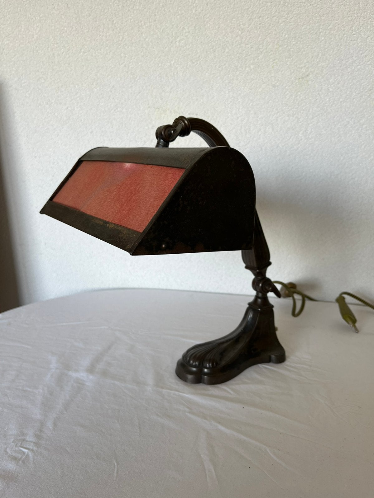 Notarislamp Bankierslamp Tafellamp Schemerlamp Studeerlamp, Antiek en Kunst, Ophalen of Verzenden