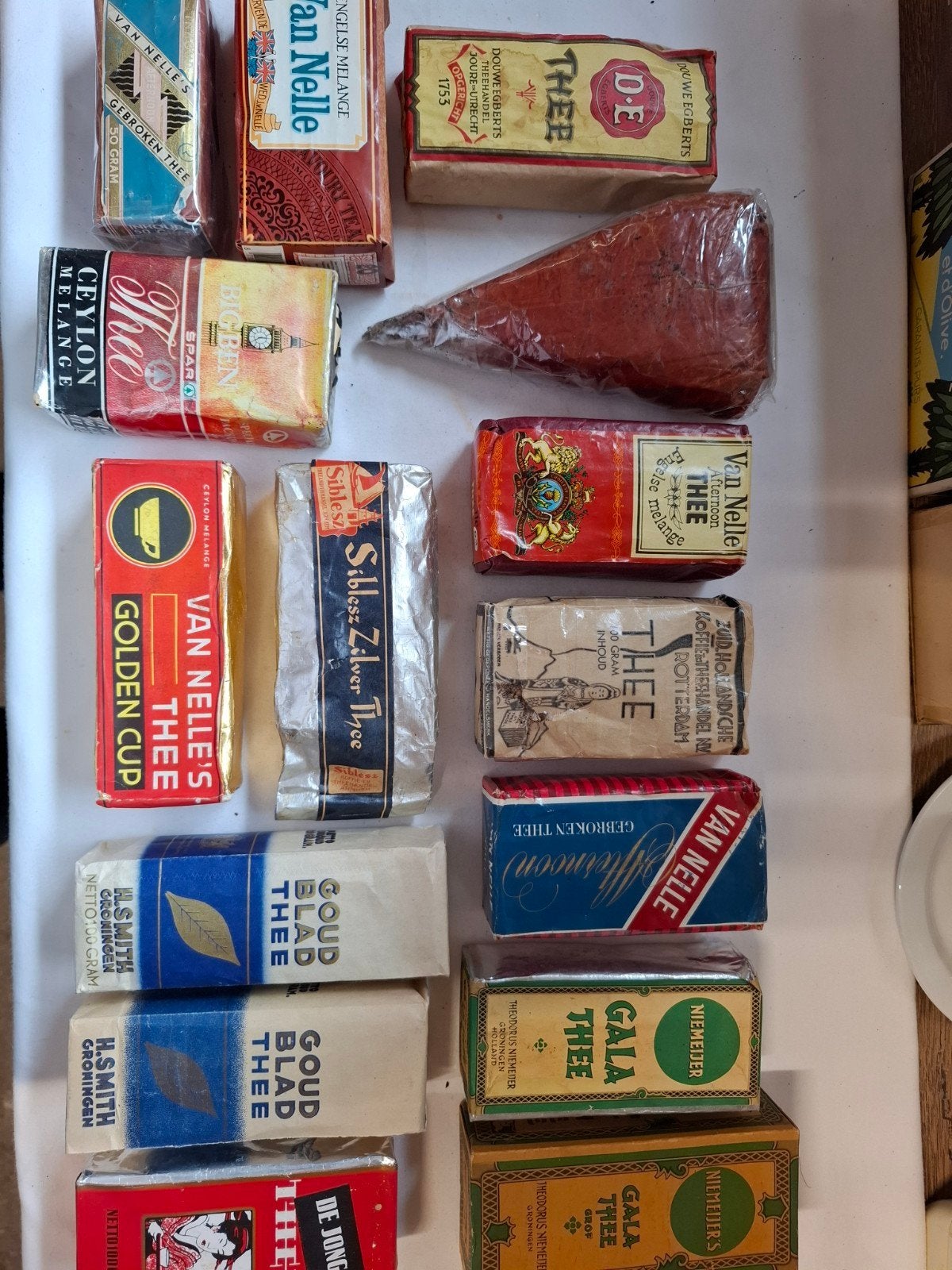 15 verschillende pakjes Thee vol in goede staat, Verzamelen, Ophalen of Verzenden, Zo goed als nieuw, Verpakking