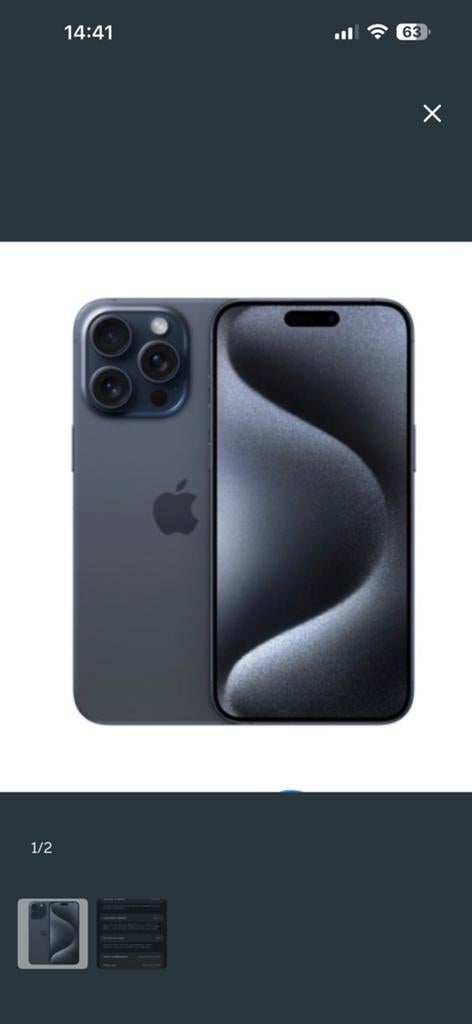 iPhone 15 Pro Max 256GB – zwart – zo goed als nieuw, Telecommunicatie, Mobiele telefoons | Apple iPhone, Zwart, IPhone 15 Pro Max