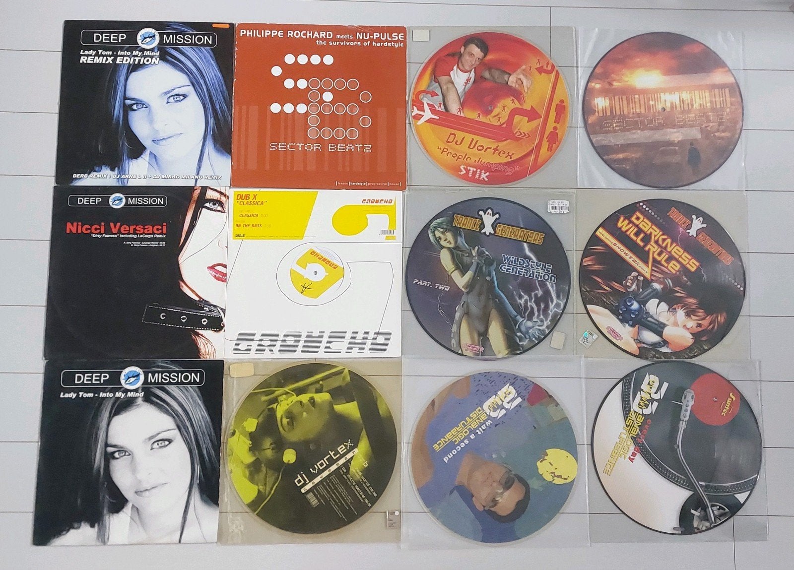 Partij 113 Hardstyle vinyl collectie 2000-2006, Ophalen, Zo goed als nieuw, 12 inch, Overige genres