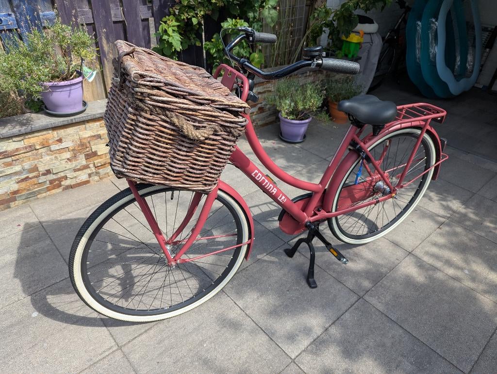 Cortina U4 Damesfiets met mand, Terugtraprem, 50 tot 53 cm, Ophalen, Overige merken
