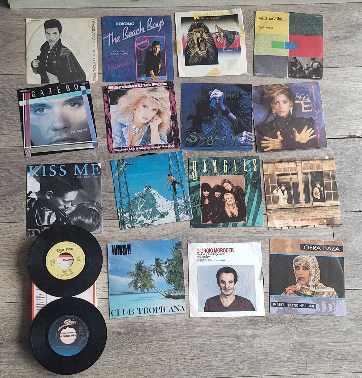 Vintage 7 inch vinyl singles - Pop, Rock, Dance, Gebruikt, 7 inch, Ophalen of Verzenden, Pop
