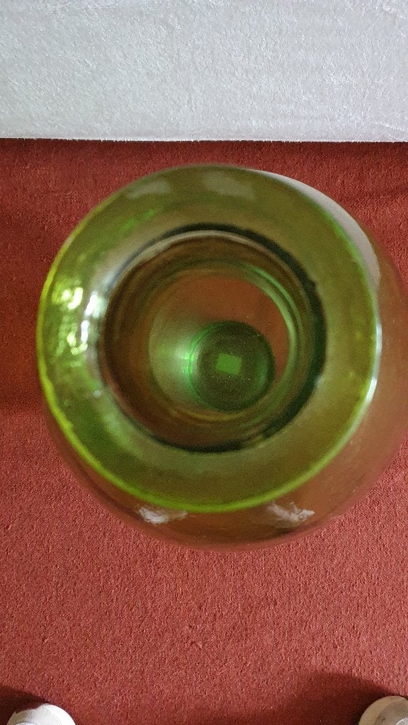 Glazen vaas, Ophalen, Geschikt voor droogbloemen, 60 cm, Groen