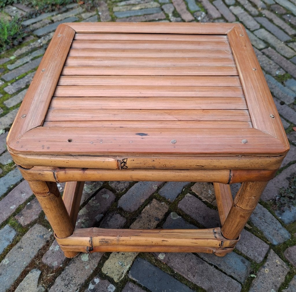 Rotan bijzet tafeltje, Antiek en Kunst, Ophalen of Verzenden
