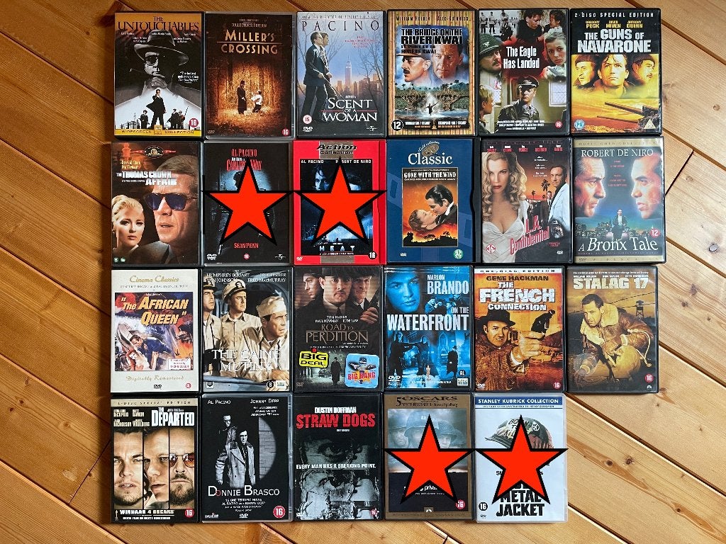 SET DVD’s misdaad actie drama thriller (KIES & MIX), Alle leeftijden, Verzenden, Gebruikt