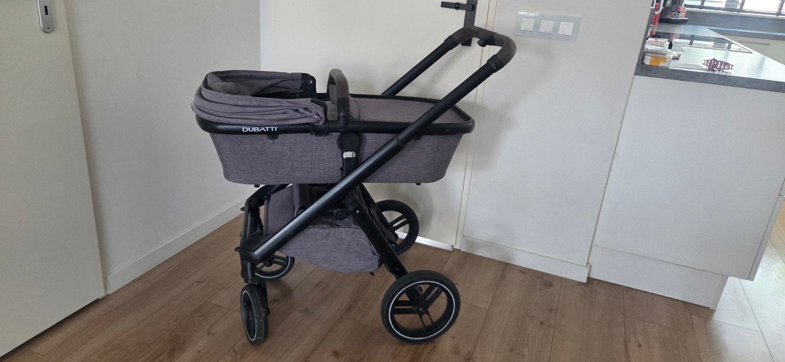Complete Dubatti kinderwagen, Gebruikt, Combiwagen, Met reiswieg, Ophalen