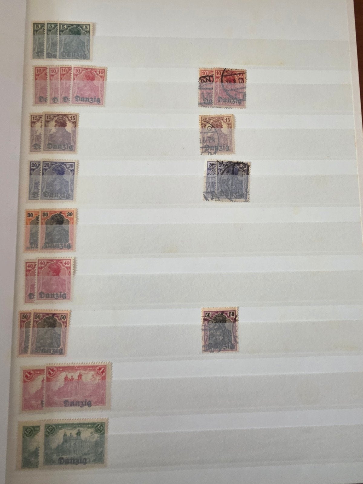 Postzegels Danzig restant, Ophalen of Verzenden, Duitse Keizerrijk