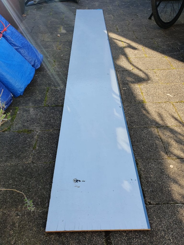 Rockpanel platen blauw (RAL 250 40 15) 8mm - ongebruikt, Ophalen, Zo goed als nieuw, Overige materialen, Minder dan 20 mm