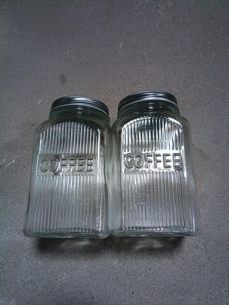 Glazen opberg potten, Ophalen, Zo goed als nieuw, Glas, Pot, Bus of Blik