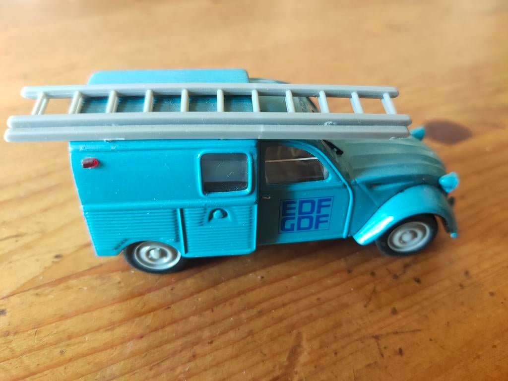 Citroën 2CV Azu 1:43 Norev nr44, Ophalen of Verzenden, Gebruikt, Auto, Norev