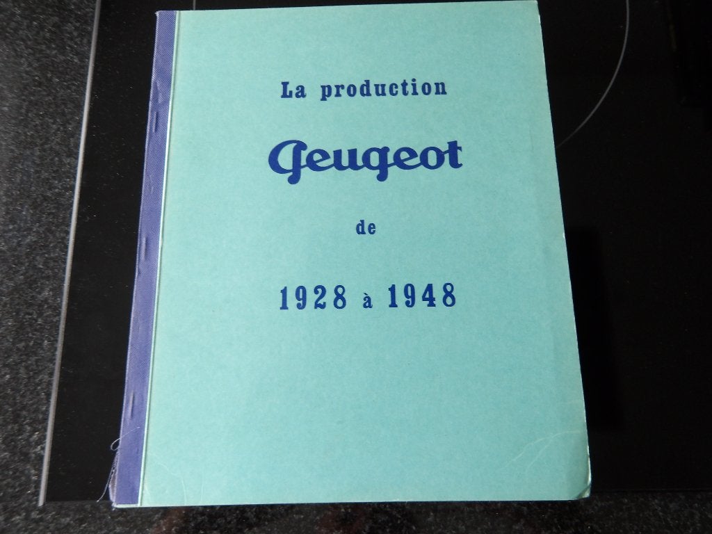 Peugeot Productie 1928-1948 Boekje, Boeken, Auto's | Boeken, Ophalen of Verzenden, Zo goed als nieuw, Peugeot