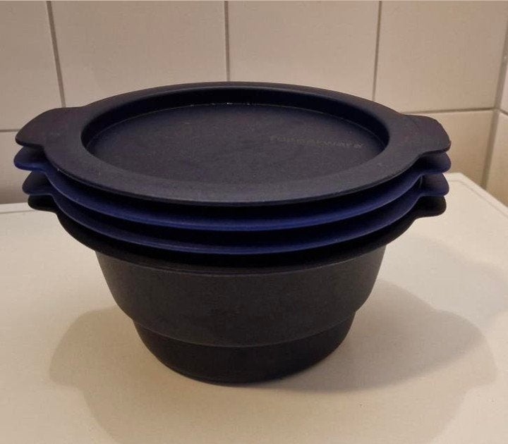 Tupperware Micro Urban stoompan- magnetron, Ophalen of Verzenden, Gebruikt, Blauw, Overige typen