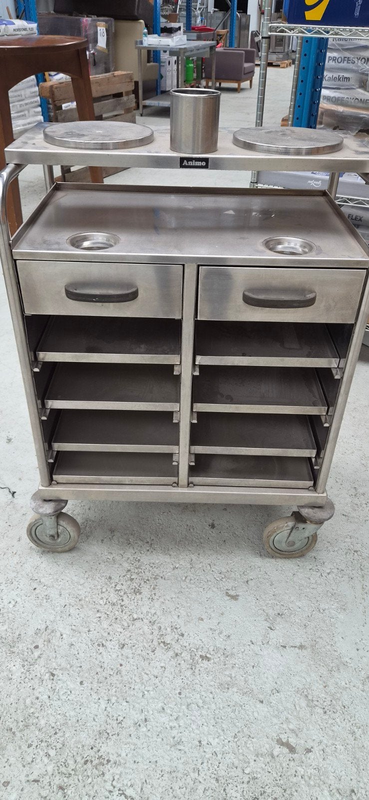 RVS Serveerwagen met Lades en Planken - Animo, Witgoed en Apparatuur, Ophalen, Nieuw