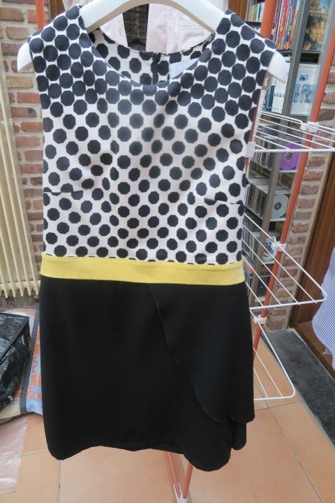 Kleedje polkadot zwart écru geel Amélie&Amelie  mt 38, Kleding | Dames, Jurken, Maat 38/40 (M), Overige kleuren, Nieuw, Boven de knie